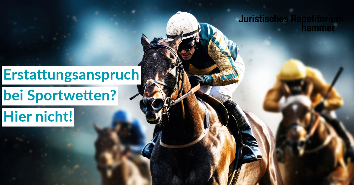 Erstattungsanspruch bei Sportwetten? Hier nicht!