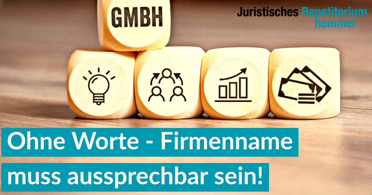 Ohne Worte – Firmenname muss aussprechbar sein!