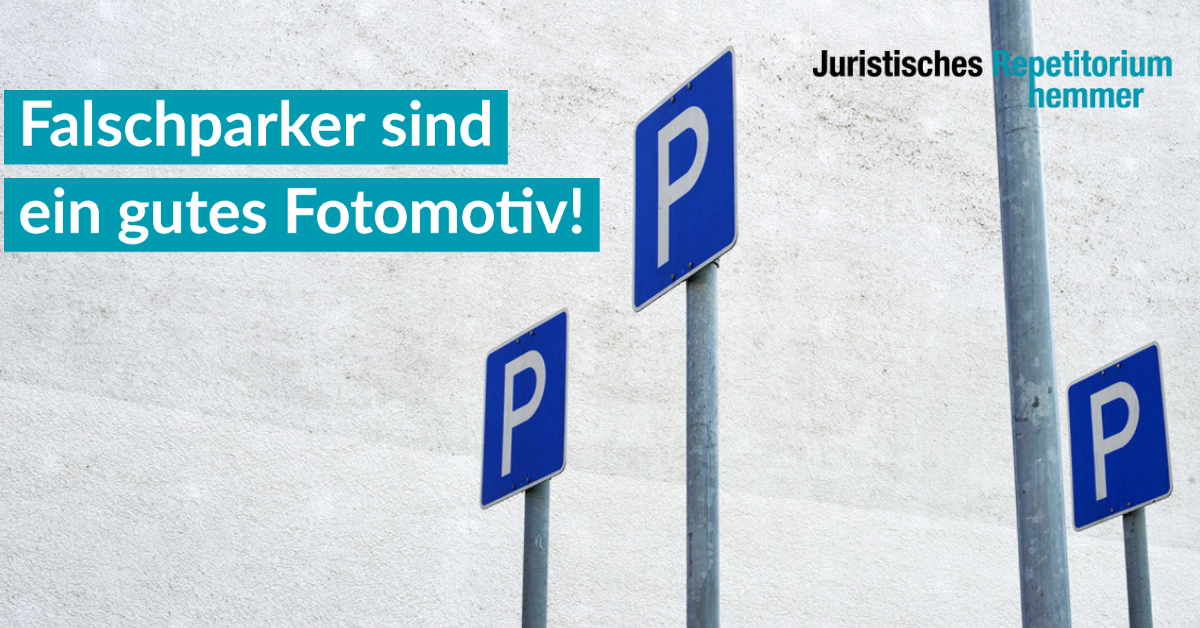 Falschparker sind ein gutes Fotomotiv!