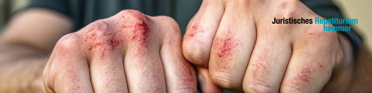 Wer zu einer Prügelei geht, ist selbst schuld.