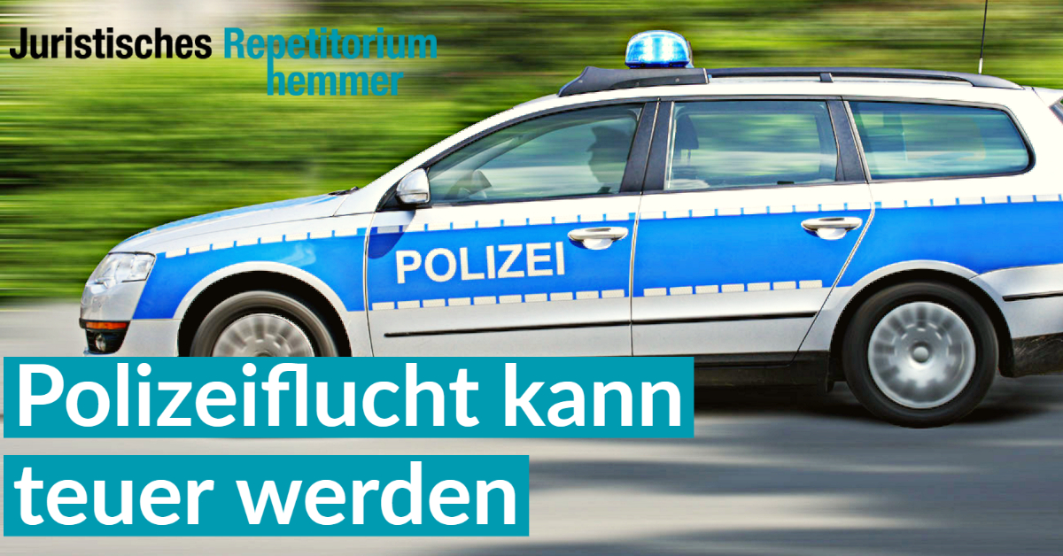 Polizeiflucht kann teuer werden