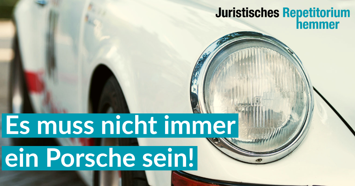 Es muss nicht immer ein Porsche sein!