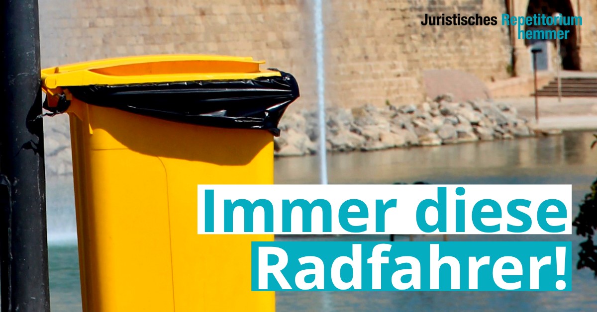 Immer diese Radfahrer!