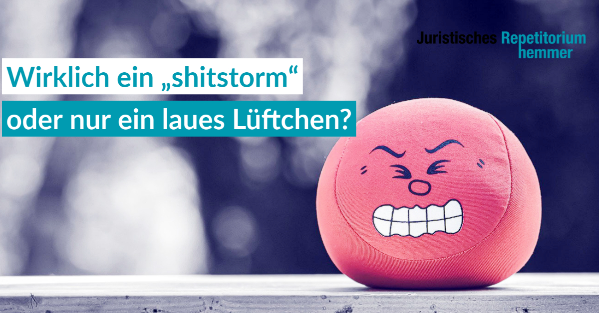 Wirklich ein „shitstorm“ oder nur ein laues Lüftchen?