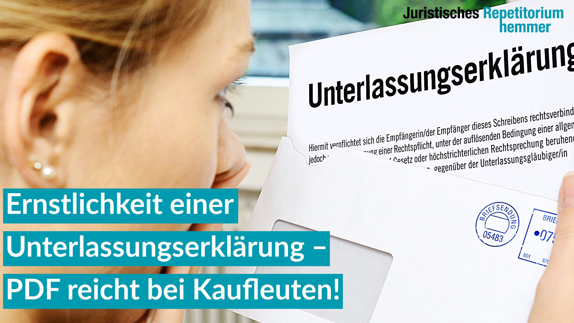 Ernstlichkeit einer Unterlassungserklärung – PDF reicht bei Kaufleuten!