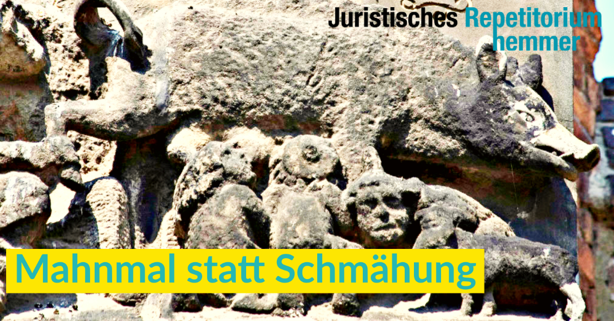 Mahnmal statt Schmähung