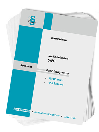 Karteikarten Strafprozessordnung (StPO)