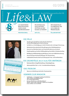 Life&LAW Ausgabe 2013/02