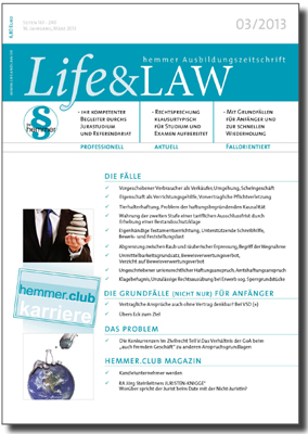 Life&LAW Ausgabe 2013/03