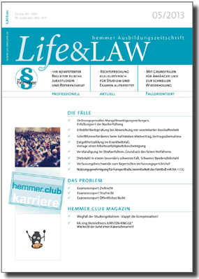 Life&LAW Ausgabe 2013/05