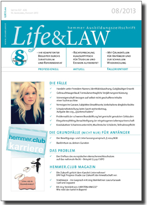 Life&LAW Ausgabe 2013/08
