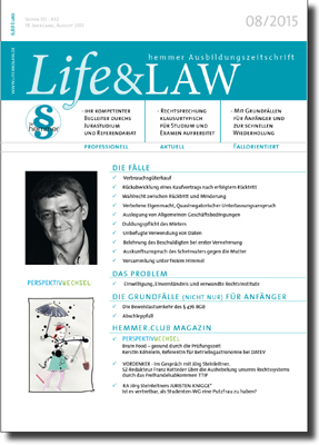 Life&LAW Ausgabe 2015/08