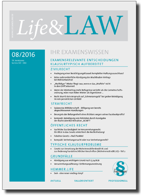 Life&LAW Ausgabe 2016/08