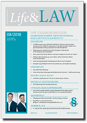 Life&LAW Ausgabe 2018/08