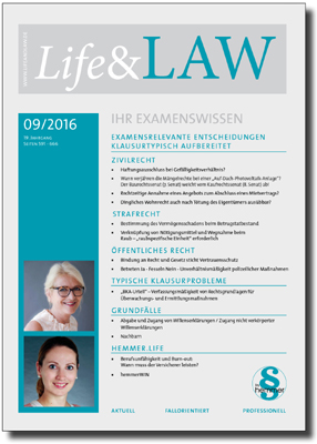 Life&LAW Ausgabe 2016/09