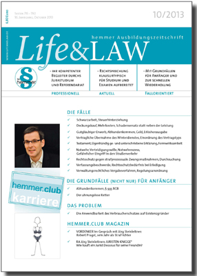 Life&LAW Ausgabe 2013/10