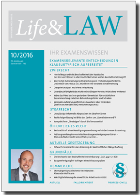 Life&LAW Ausgabe 2016/10