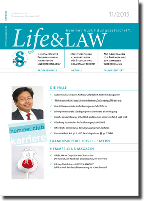 Life&LAW Ausgabe 2015/11