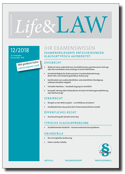 Life&LAW Ausgabe 2018/12