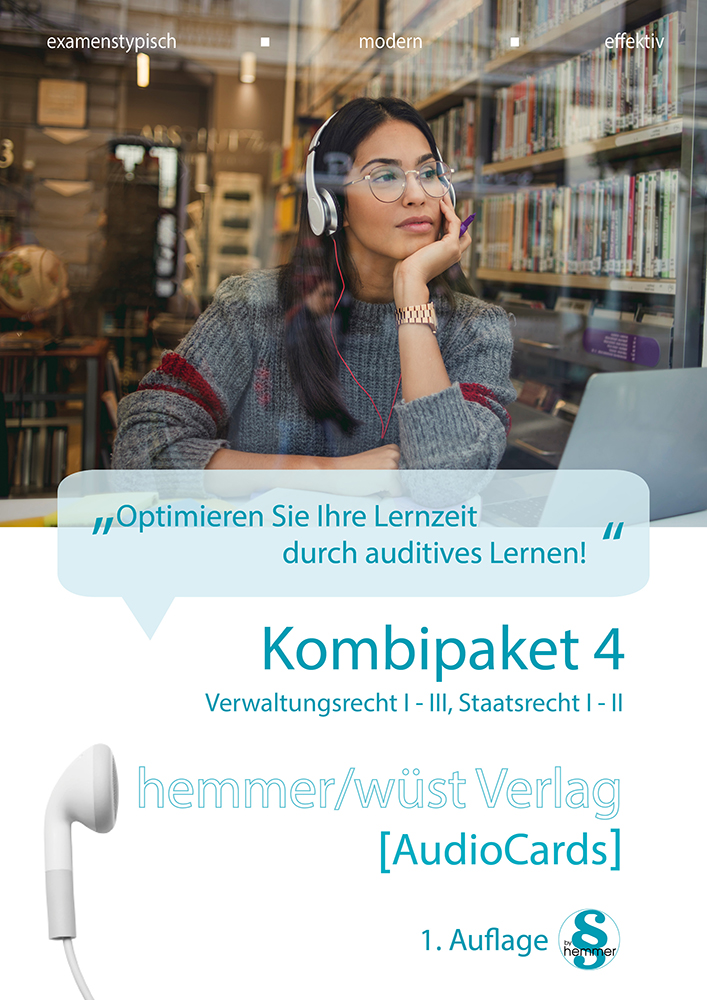Audiocards - Kombipaket 4 - Verwaltungsrecht I - III, Staatsrecht I - II - Download