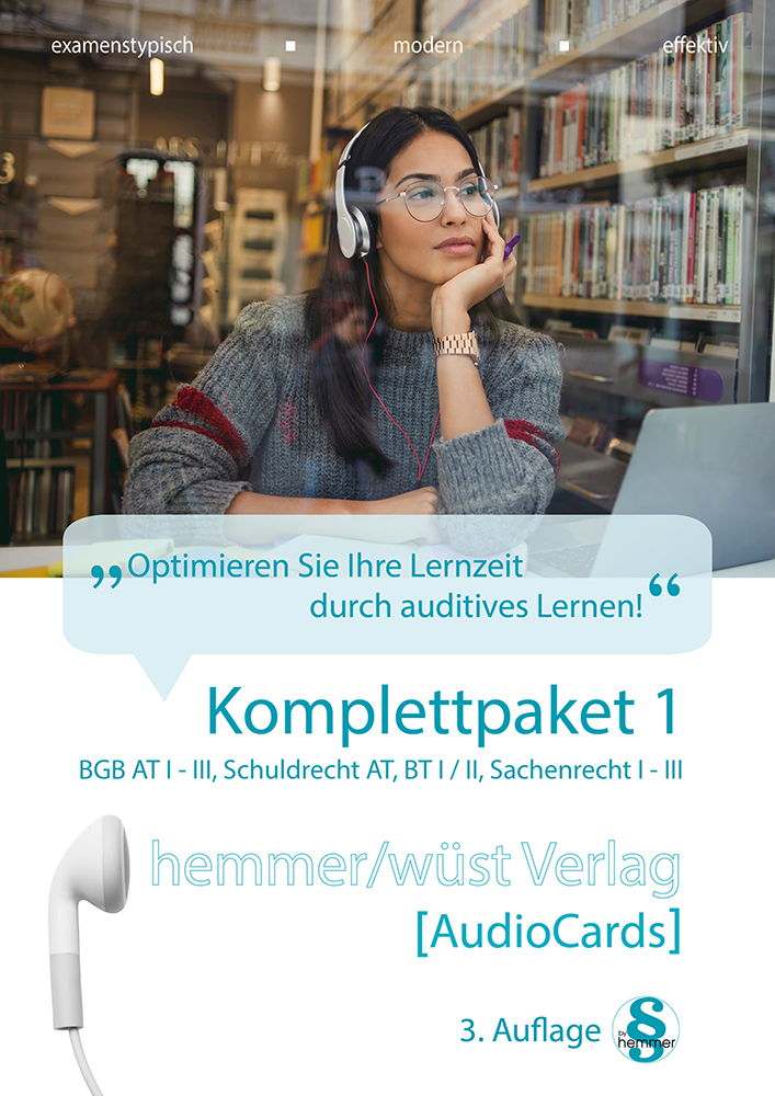 Audiocards - Komplettpaket 1 - BGB AT, SchuldR und SachenR - Download