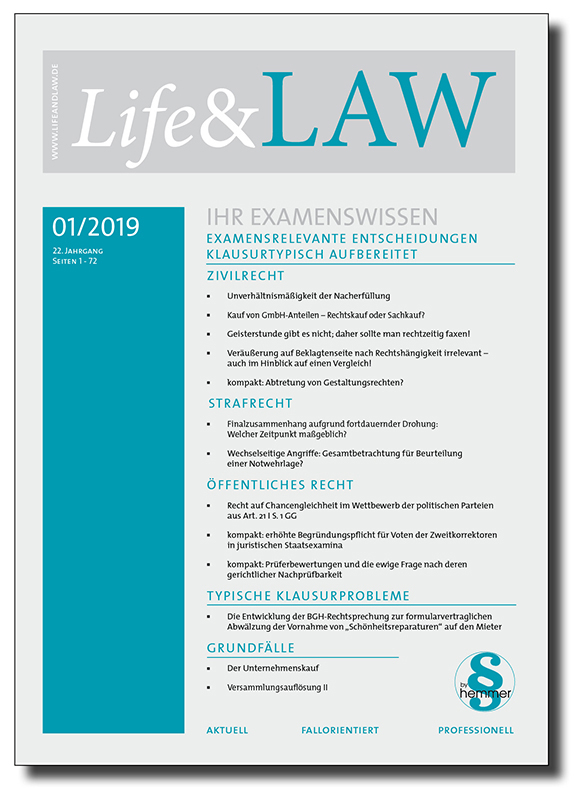 Life&LAW Ausgabe 2019/01