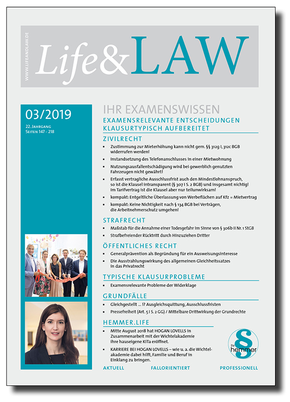 Life&LAW Ausgabe 2019/03