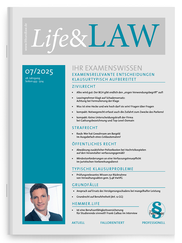 Life&LAW Ausgabe 2025/07