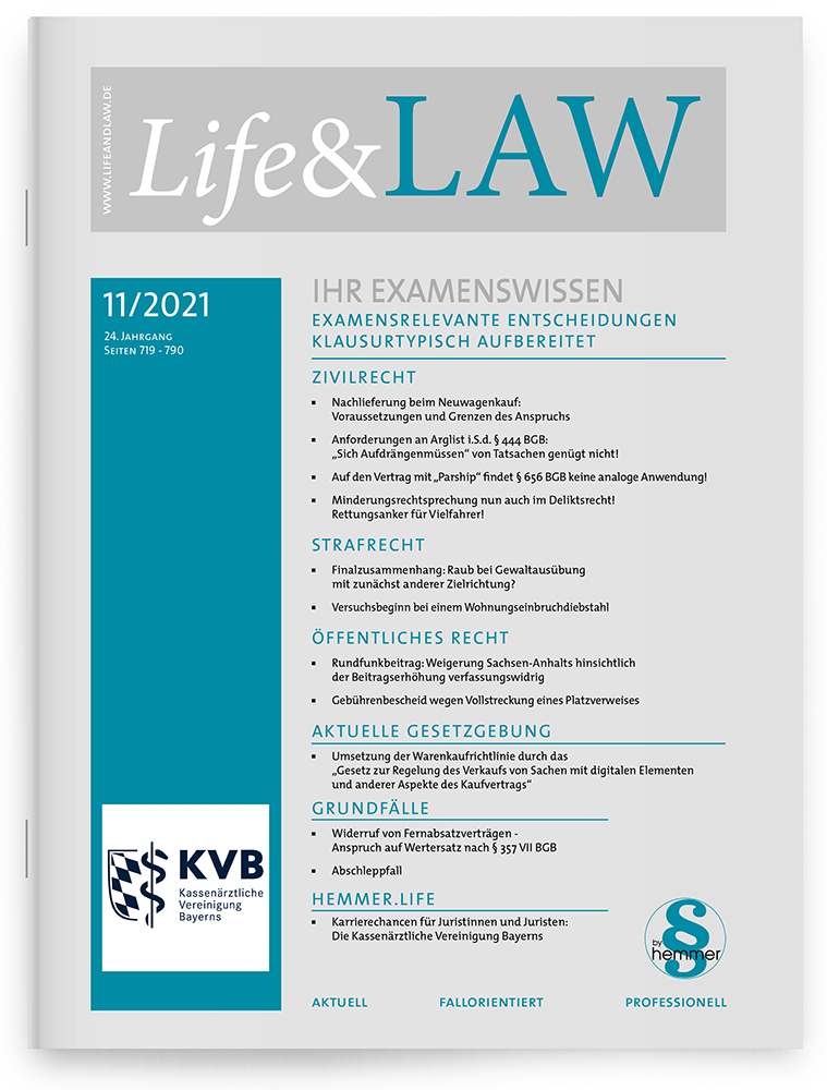 Life&LAW Ausgabe 2021/11