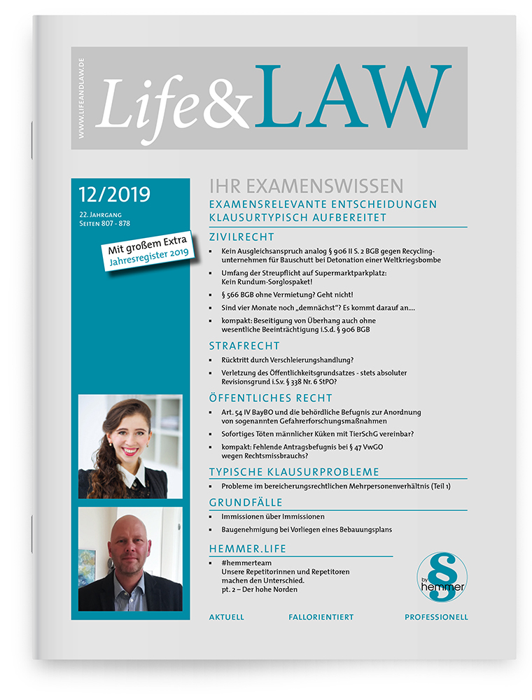 Life&LAW Ausgabe 2019/12