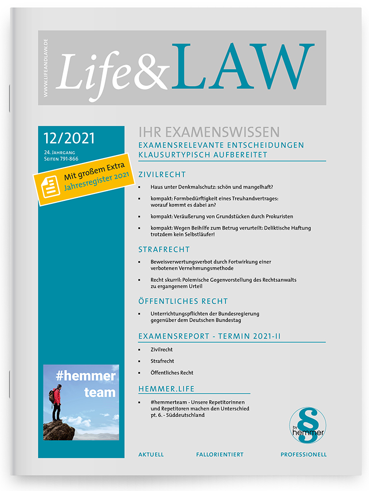 Life&LAW Ausgabe 2021/12