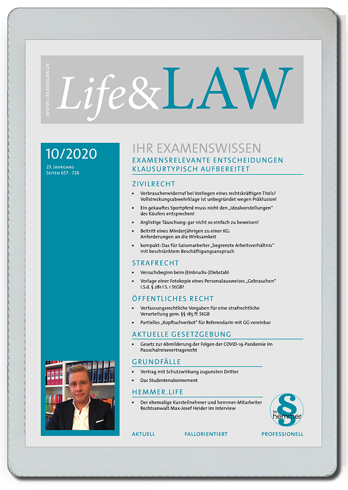 eBook - Life&LAW digital Ausgabe 2020/10