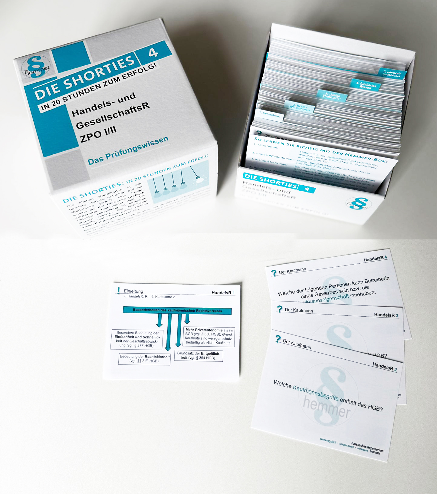 Shorties Box 4: Zivilprozessordnung ZPO I/II, Gesellschaftsrecht, Handelsrecht