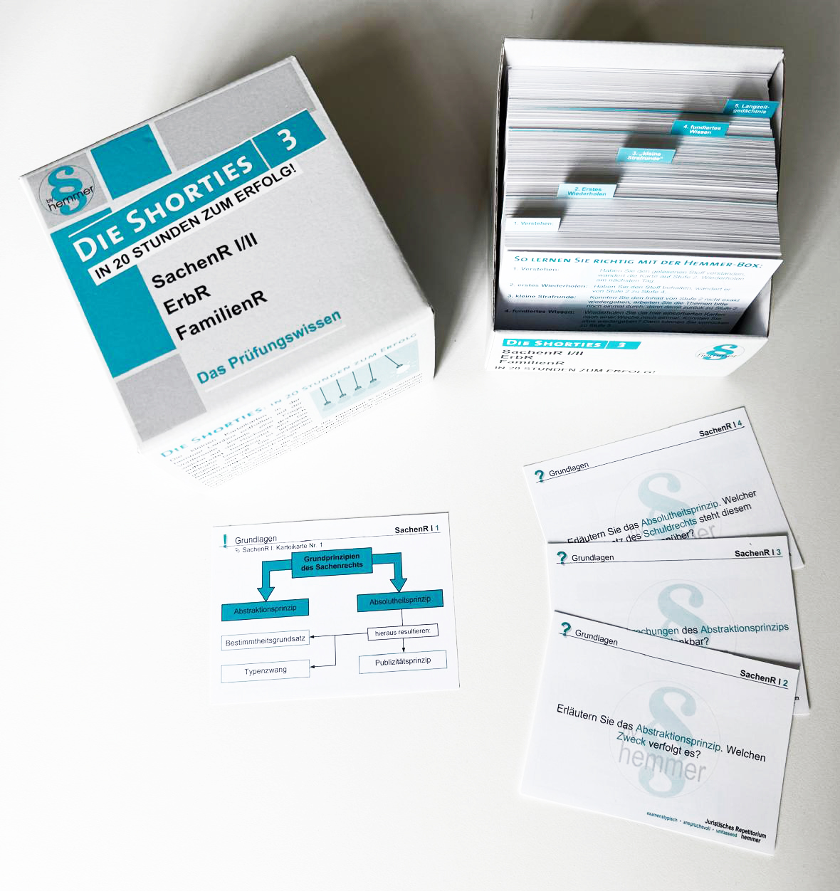 Shorties Box 3: Sachenrecht I/II, Erbrecht, Familienrecht