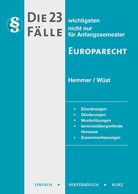 eBook - Die 23 wichtigsten Fälle Europarecht