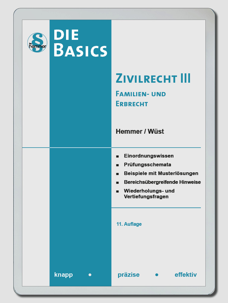eBook Basics Zivilrecht III - Familienrecht / Erbrecht