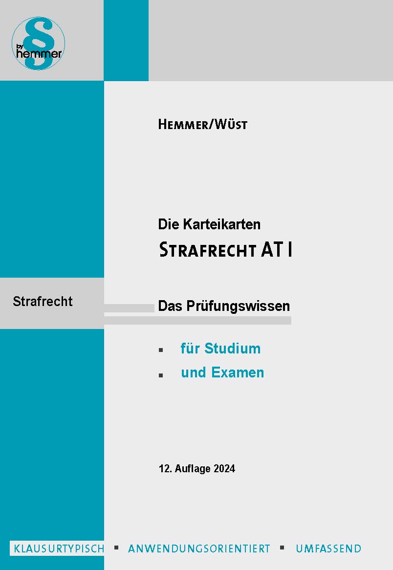 eCards - Hauptkarteikarten Strafrecht AT I