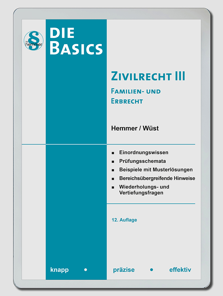 eBook Basics Zivilrecht III - Familienrecht / Erbrecht