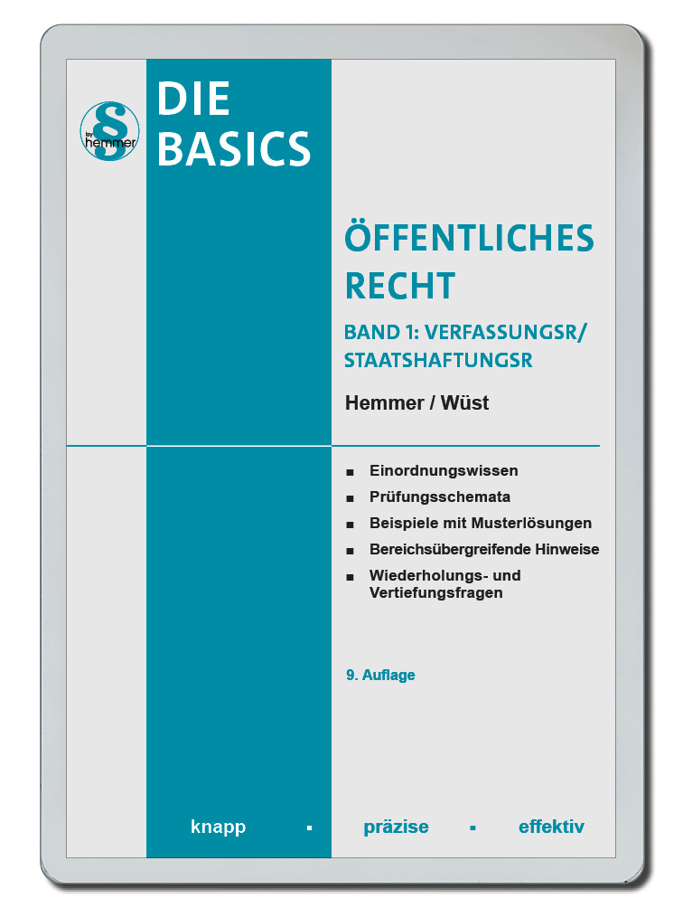 eBook Basics Öffentliches Recht I - Verfassungsrecht / Staatshaftungsrecht