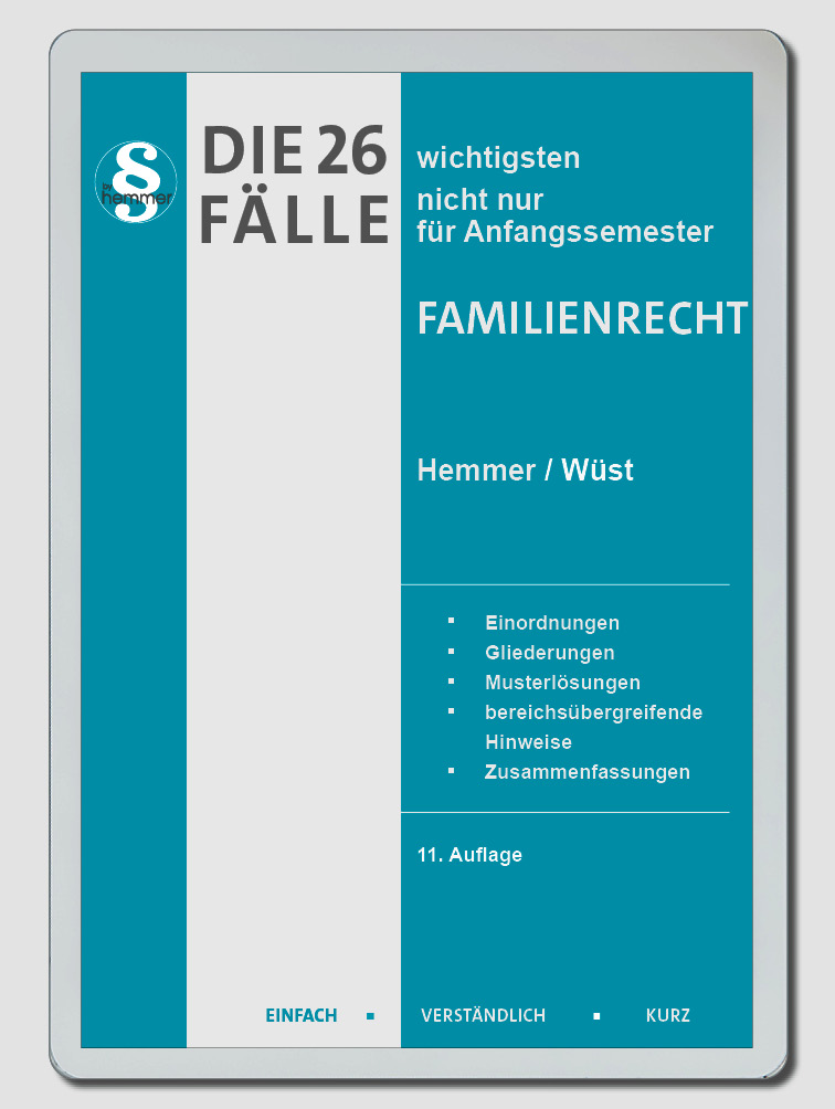 eBook - Die 26 wichtigsten Fälle Familienrecht