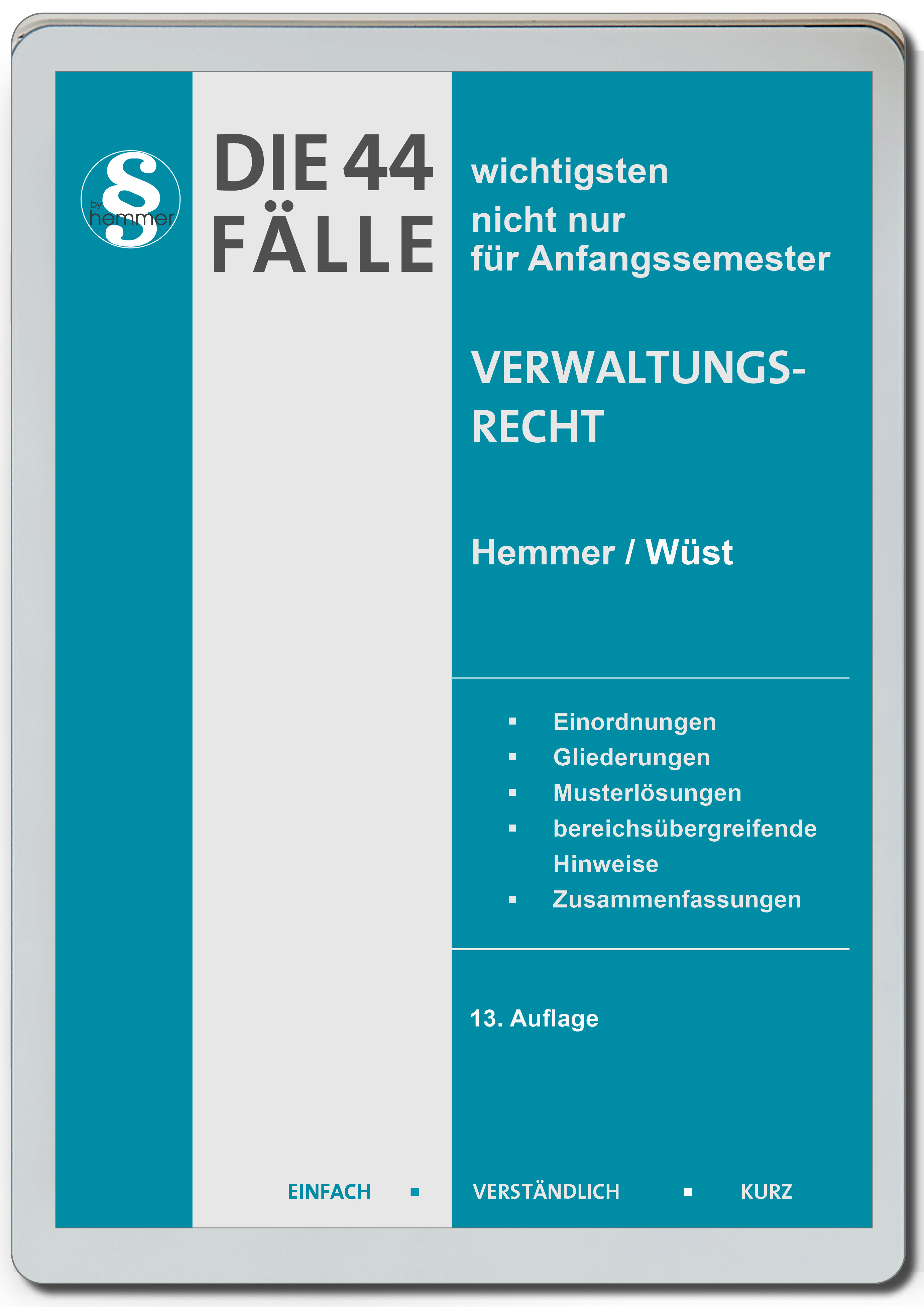 eBook - Die 44 wichtigsten Fälle Verwaltungsrecht