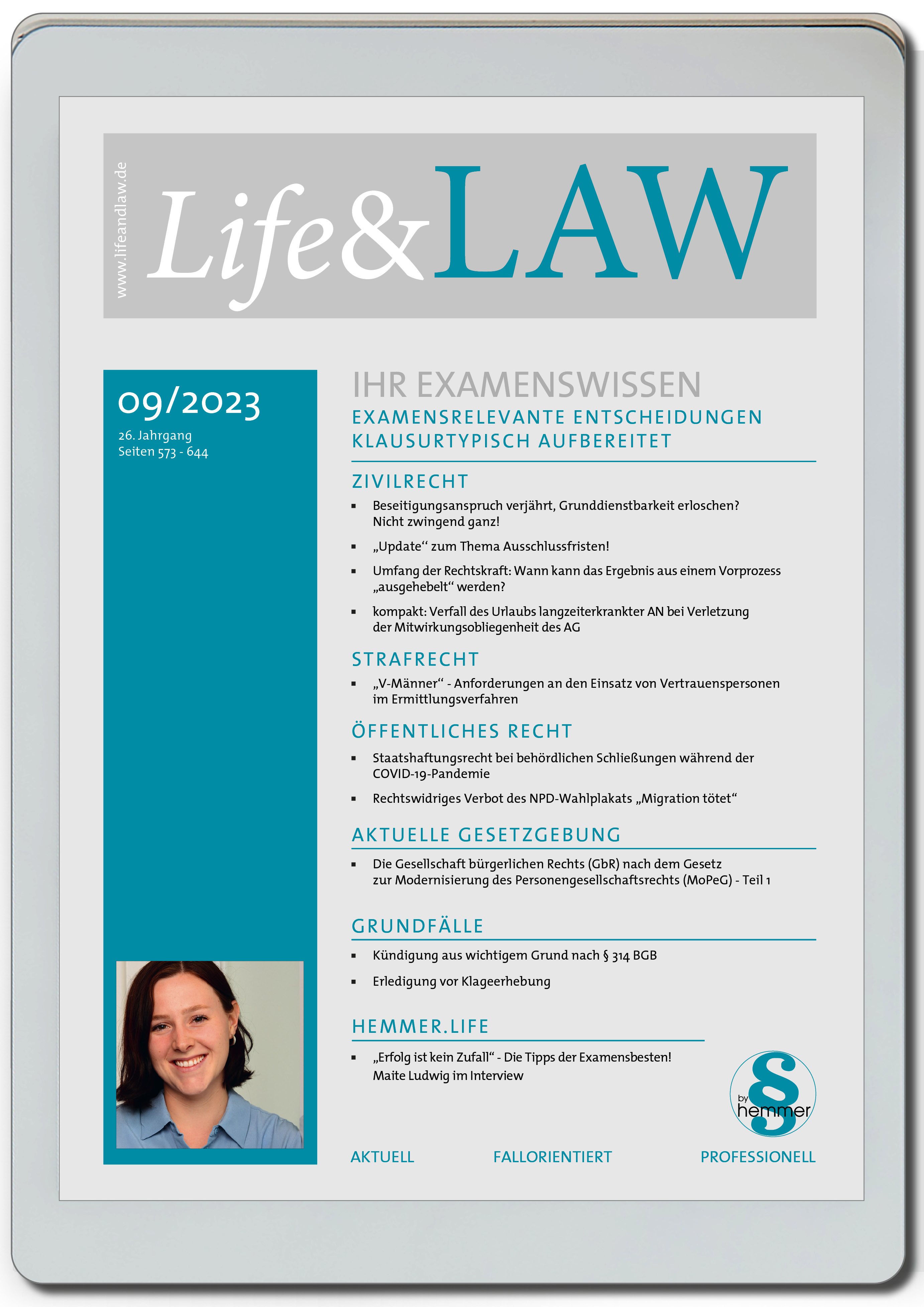 eBook - Life&LAW digital Ausgabe 2023/09