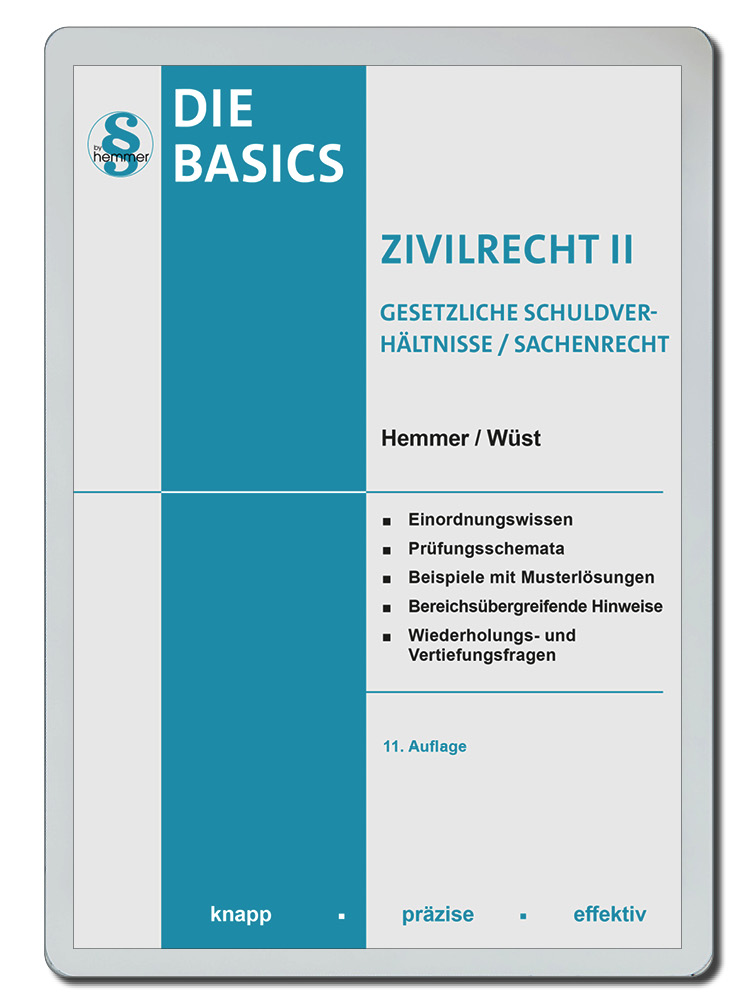 eBook Basics Zivilrecht II - Gesetzliche Schuldverhältnisse Sachenrecht