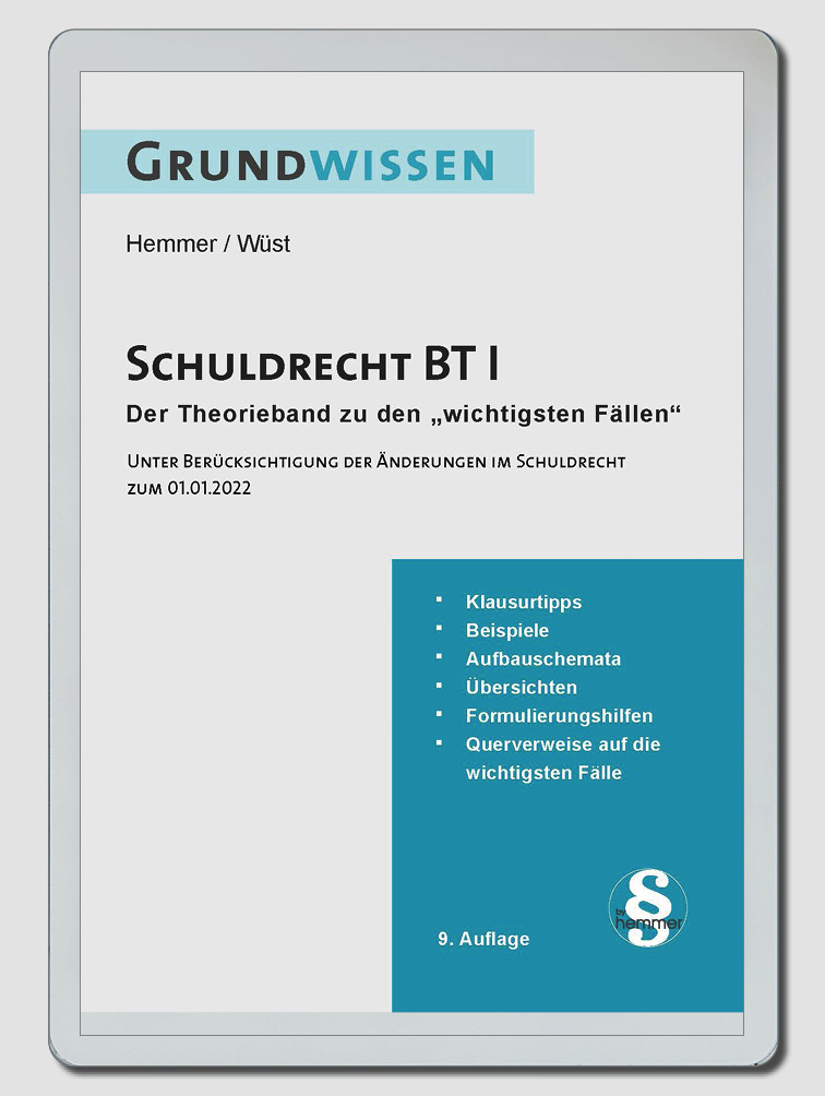 eBook Grundwissen Schuldrecht BT I