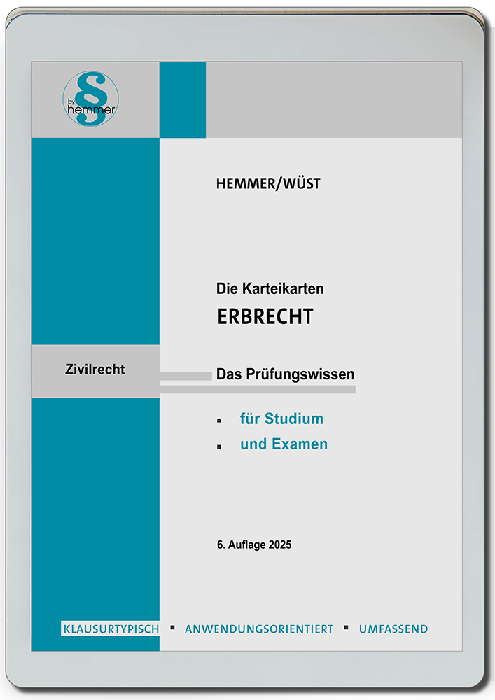 eCards - Hauptkarteikarten Erbrecht