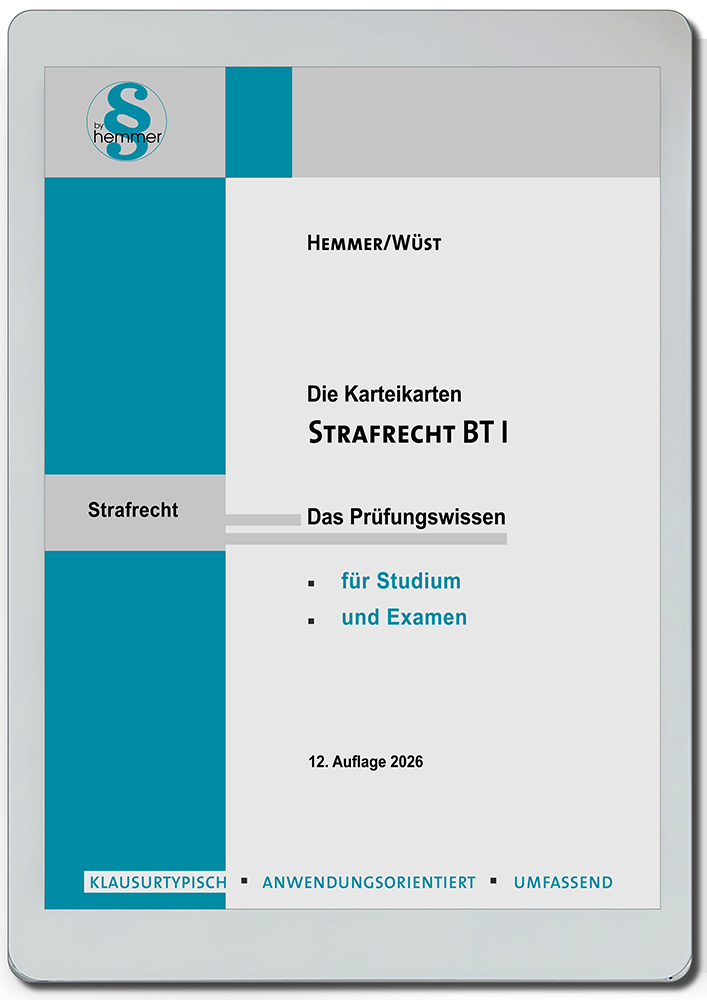 Details für Shop-Artikel eCards - Hauptkarteikarten Strafrecht BT I anzeigen eCards - Hauptkarteikarten Strafrecht BT I