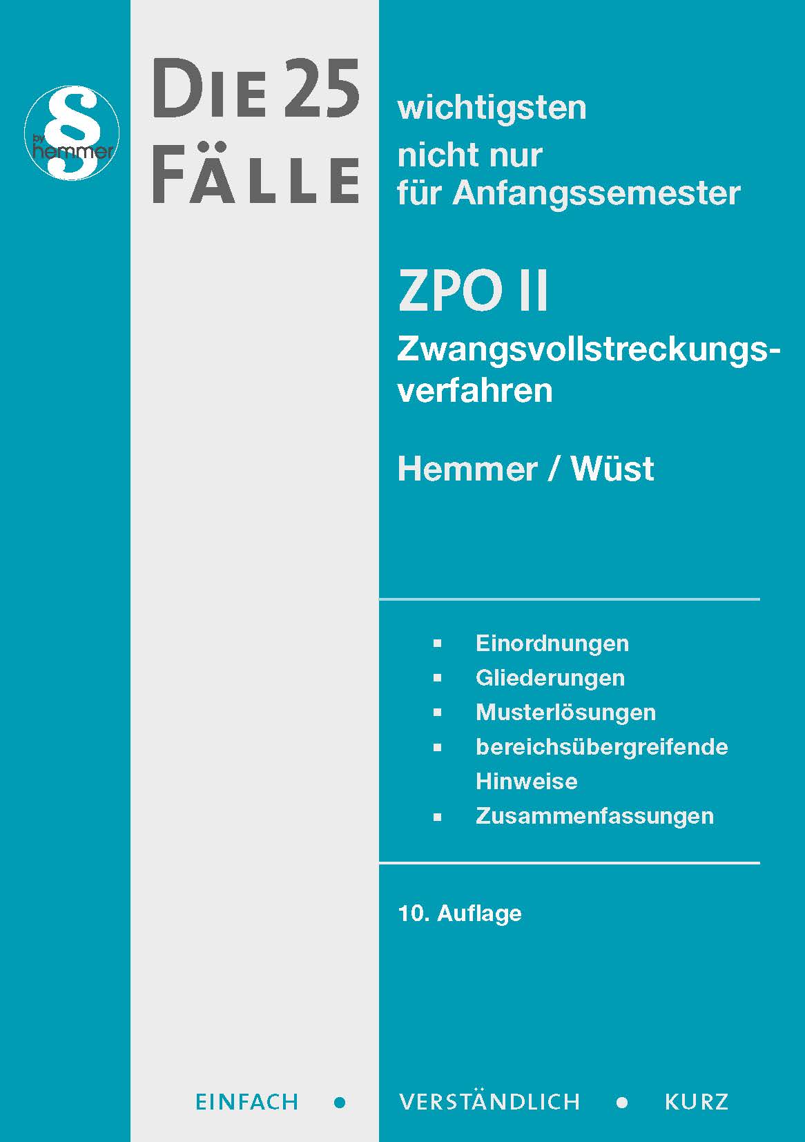 eBook - Die 25 wichtigsten Fälle Zivilprozessordnung II - ZPO II - Zwangsvollstreckungsverfahren