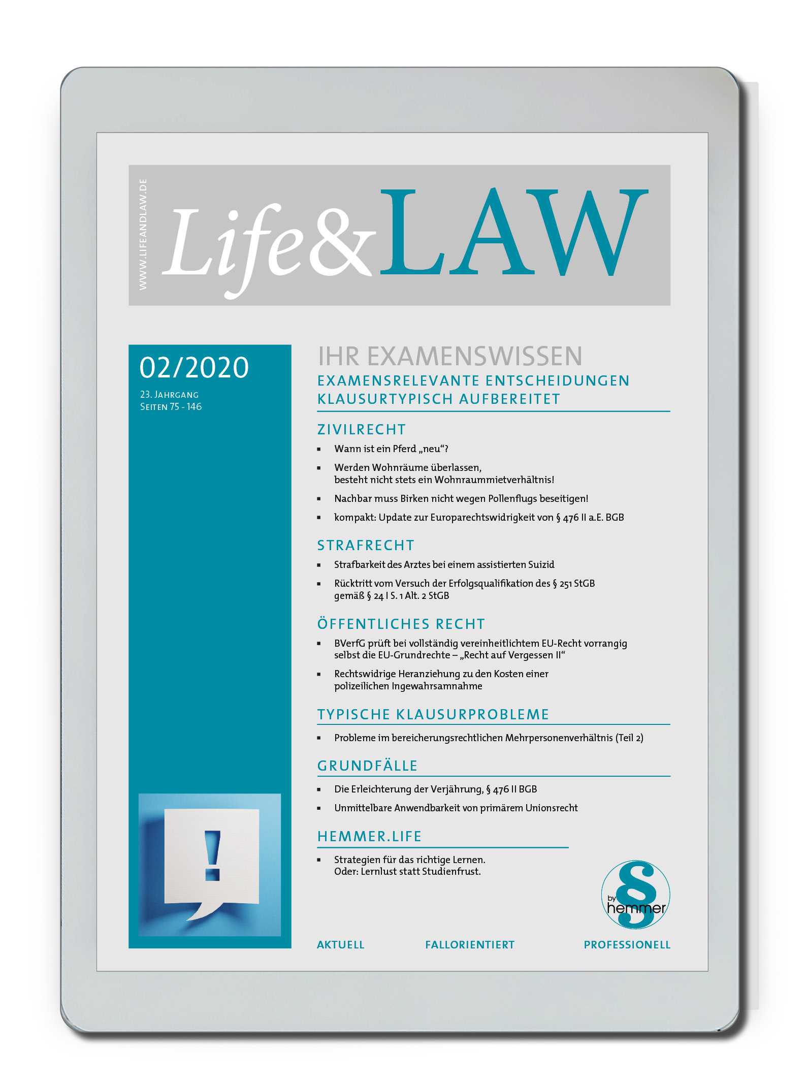 eBook - Life&LAW digital Ausgabe 2020/02