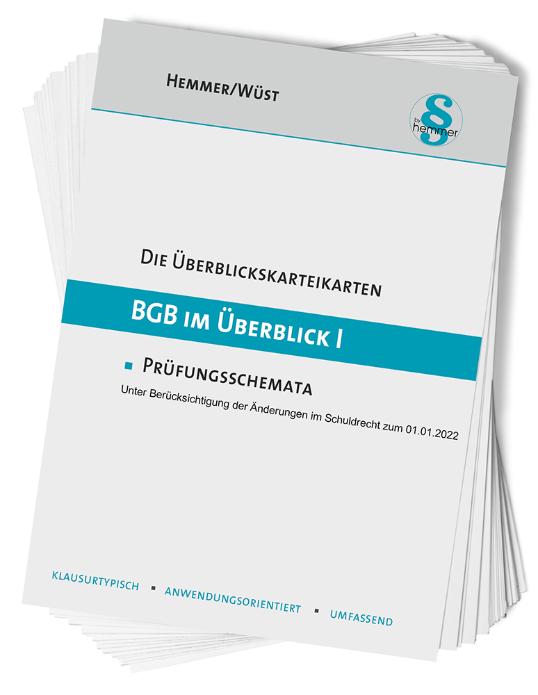 Überblickskarteikarten BGB (Teil I)